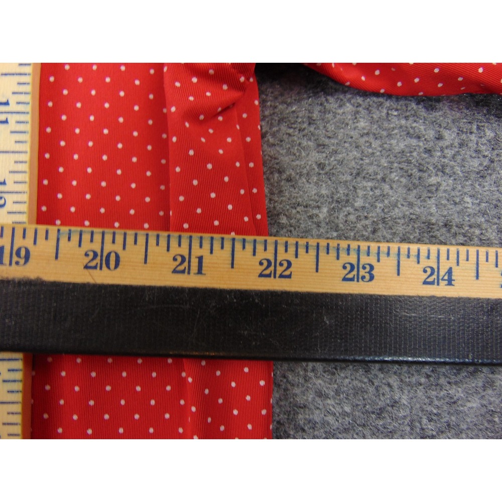 FootJoy Polo Shirt Mens Medium Red Polka Dot Performance Golf Short Sleeve - Picture 7 of 9